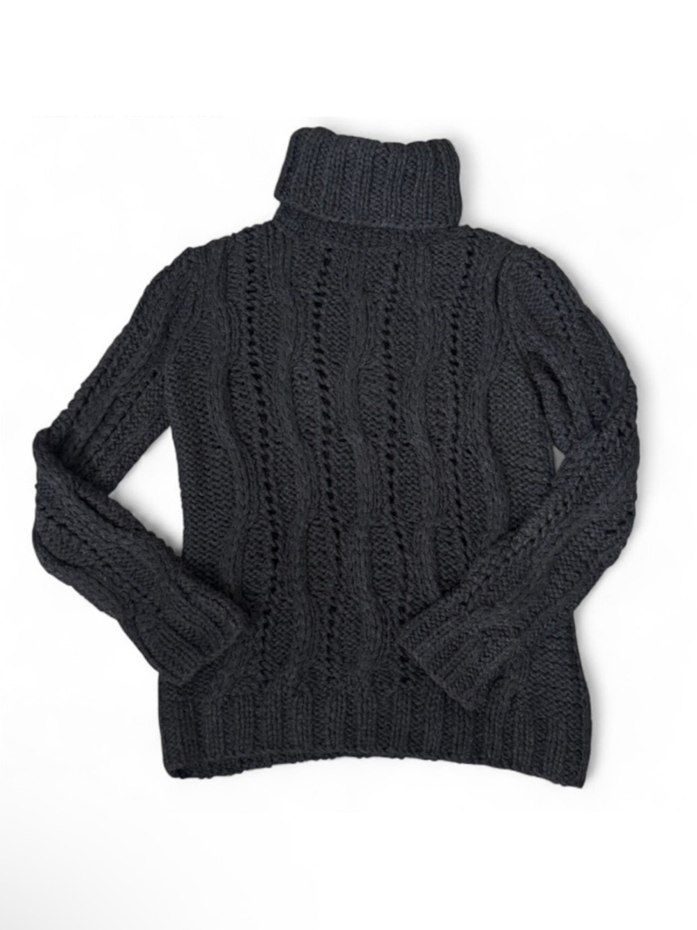 Dolce & Gabbana Wool Knit Turtleneck Pullover Sweater, Size 6